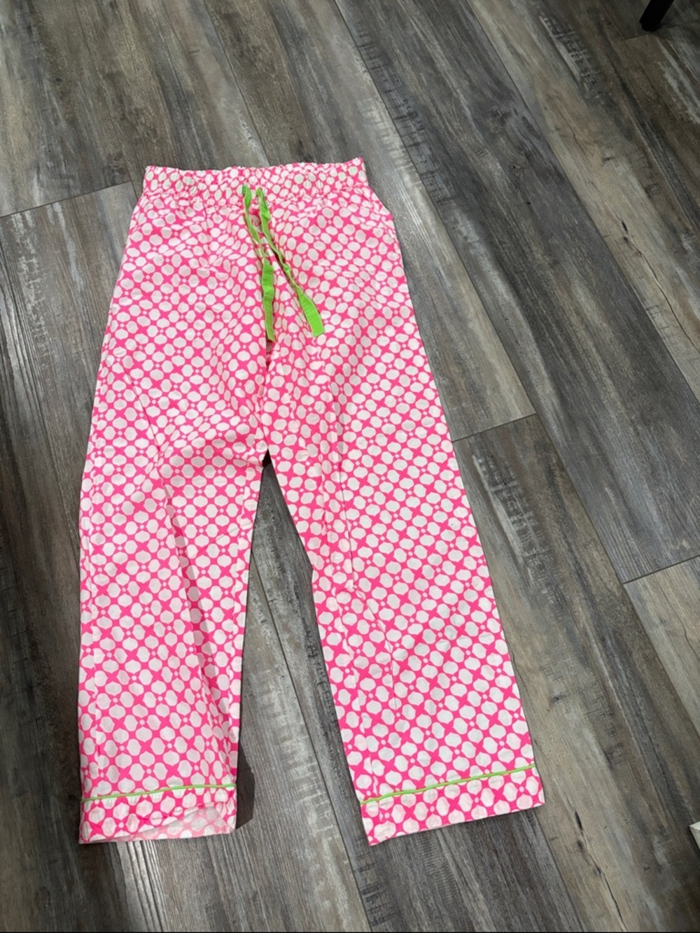 Sant and Abel neon pink pj pajama pants women's medium